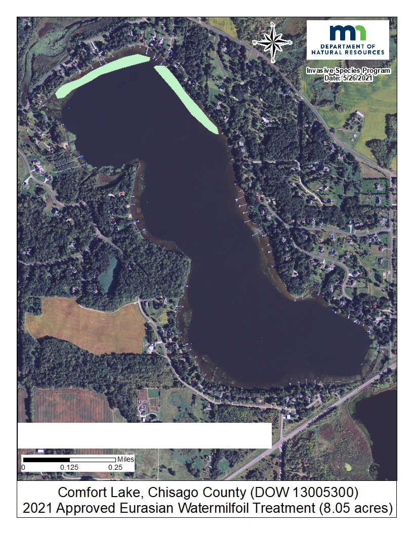 Update on Milfoil Treatment in Big Comfort Update on Milfoil Treatment in Big Comfort